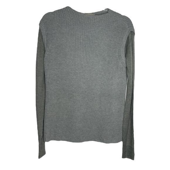 ASOS Womens Pullover Knit Sweater Size‎ 6 Gray Long Sleeve Layered Look - Picture 1 of 5